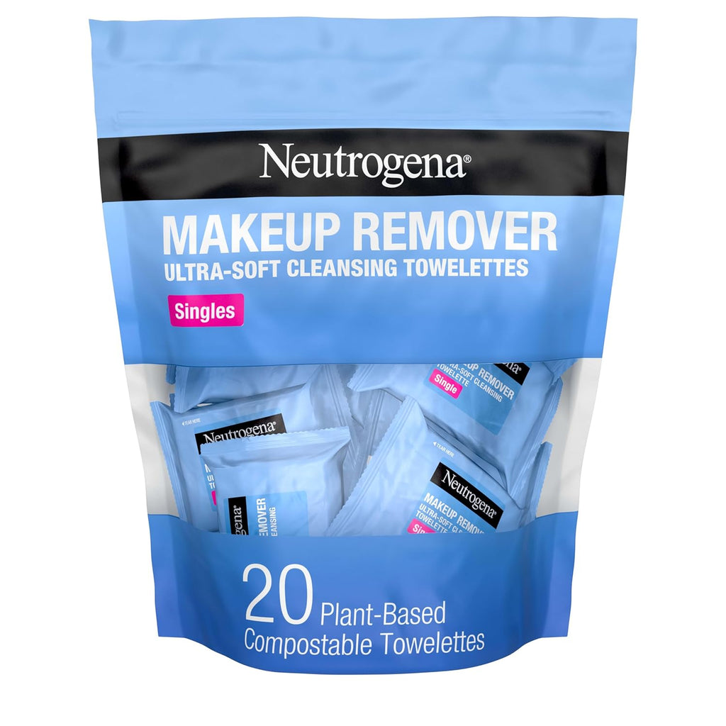 Neutrogena Micellar Water Makeup Remover Face Towelettes, Alcohol-Free (20 ct)