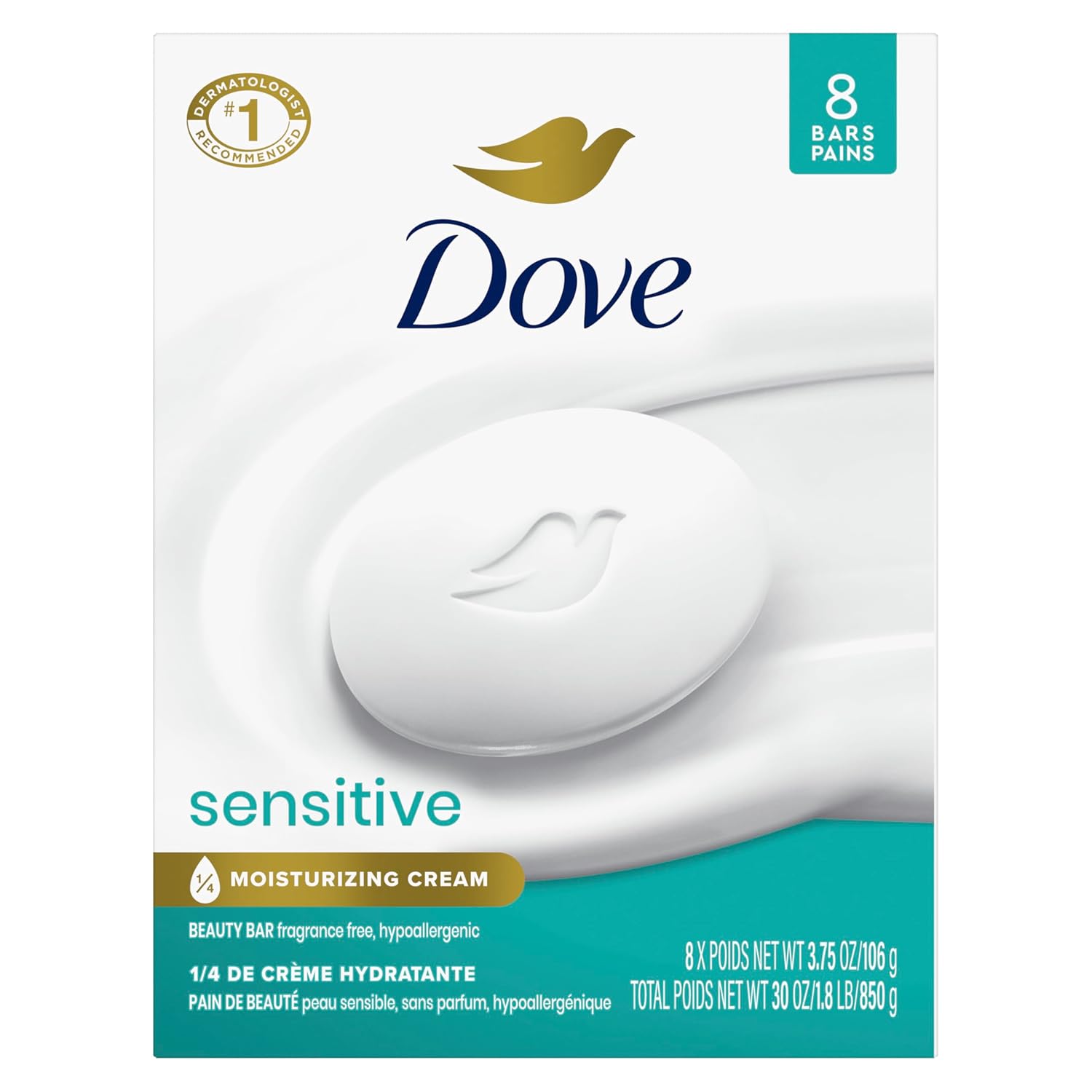 Dove Sensitive Beauty Bar Soap Set