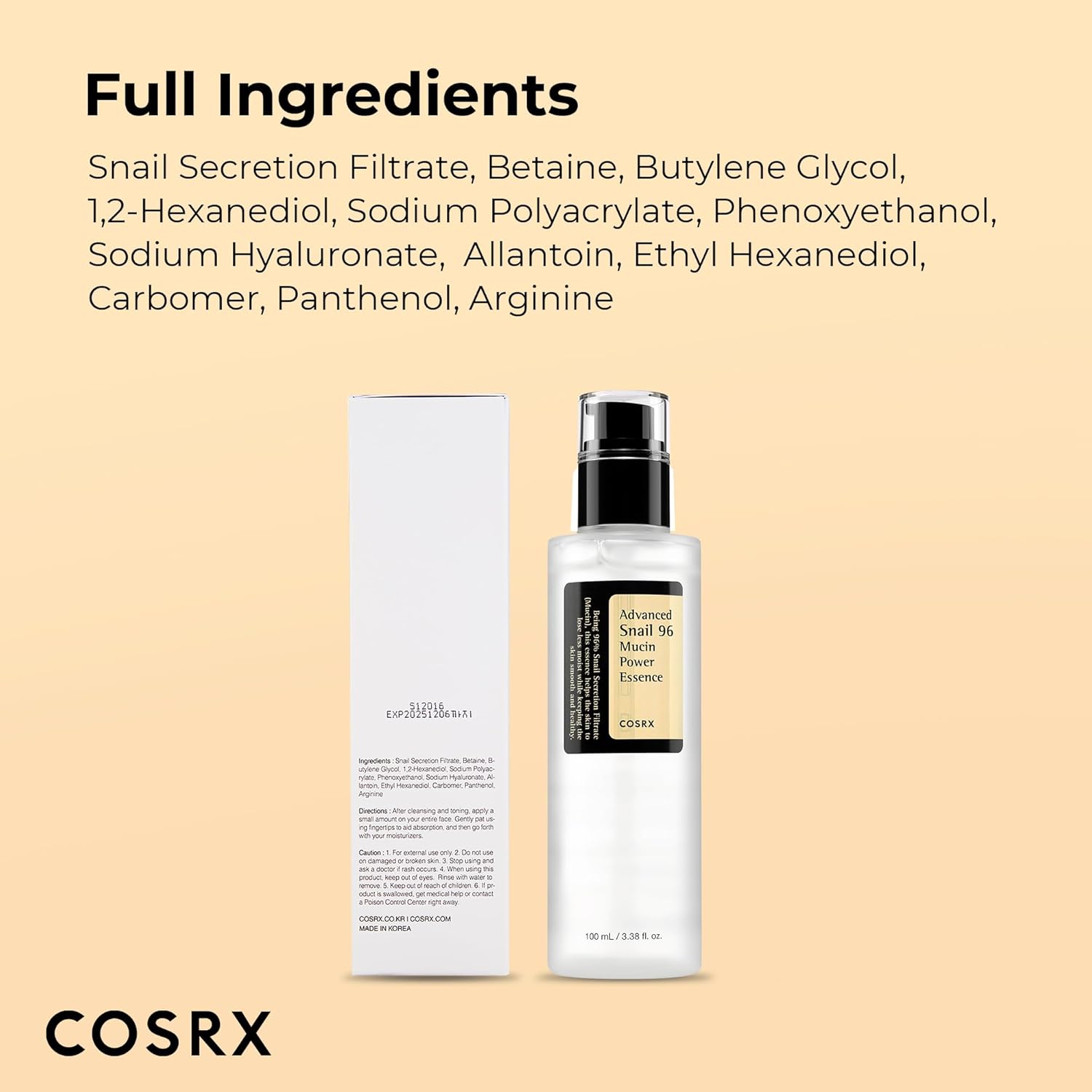 COSRX Snail Mucin 96%