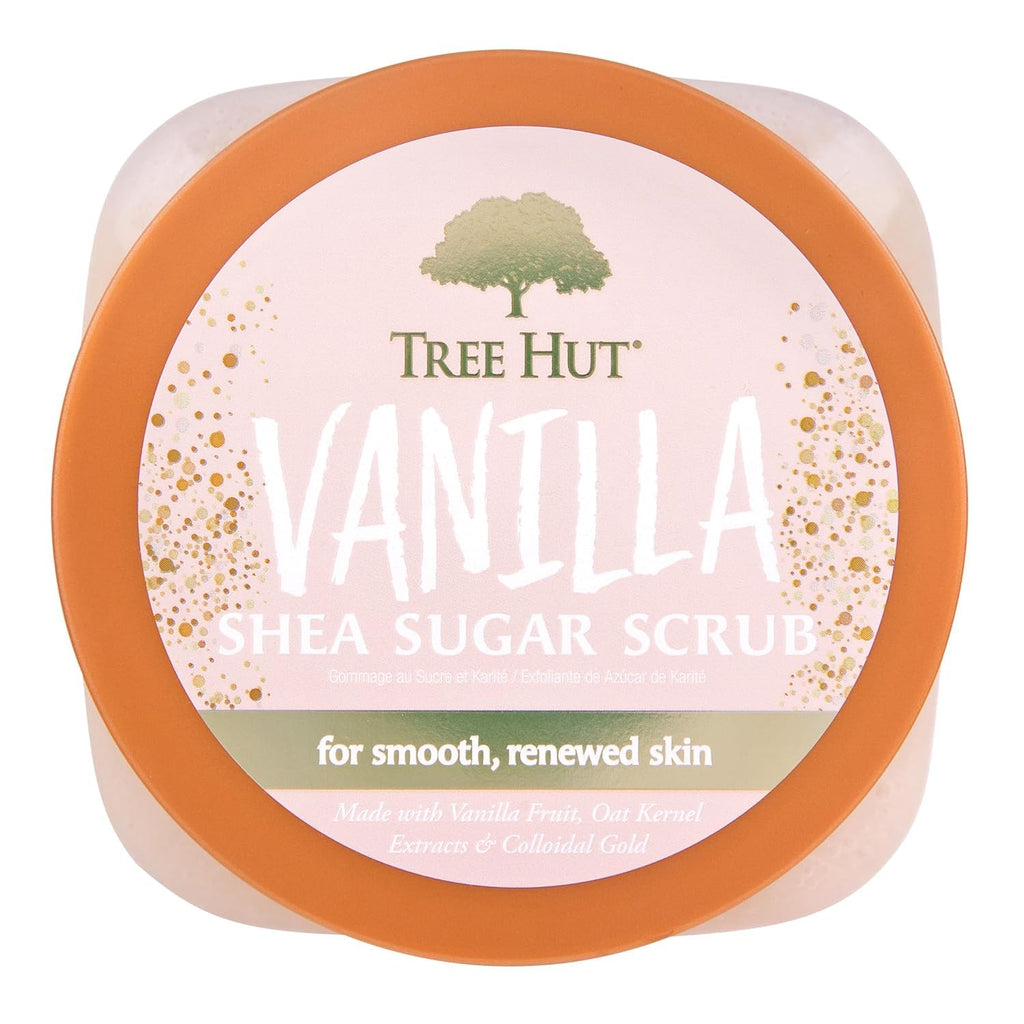Tree Hut Vanilla Shea Sugar Body Scrub, Exfoliating & Hydrating Body Scrub (18 oz)