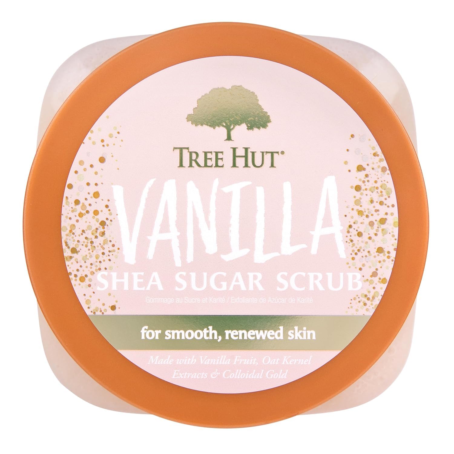 Tree Hut Vanilla Shea Sugar Body Scrub, Exfoliating & Hydrating Body Scrub (18 oz)