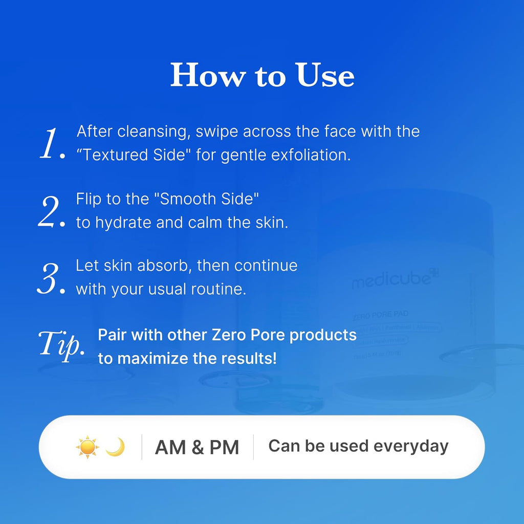 medicube Toner Pads Zero Pore Pad 2.0