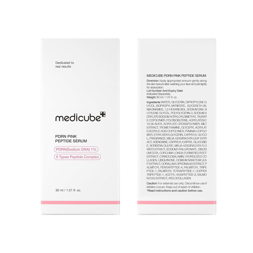 medicube PDRN Pink Peptide Serum with Salmon DNA, Hydrating & Firming Care (1.01 fl. oz)