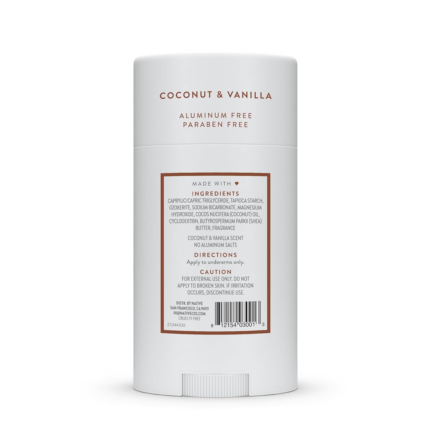 Native Deodorant Contains Naturally Derived Ingredients