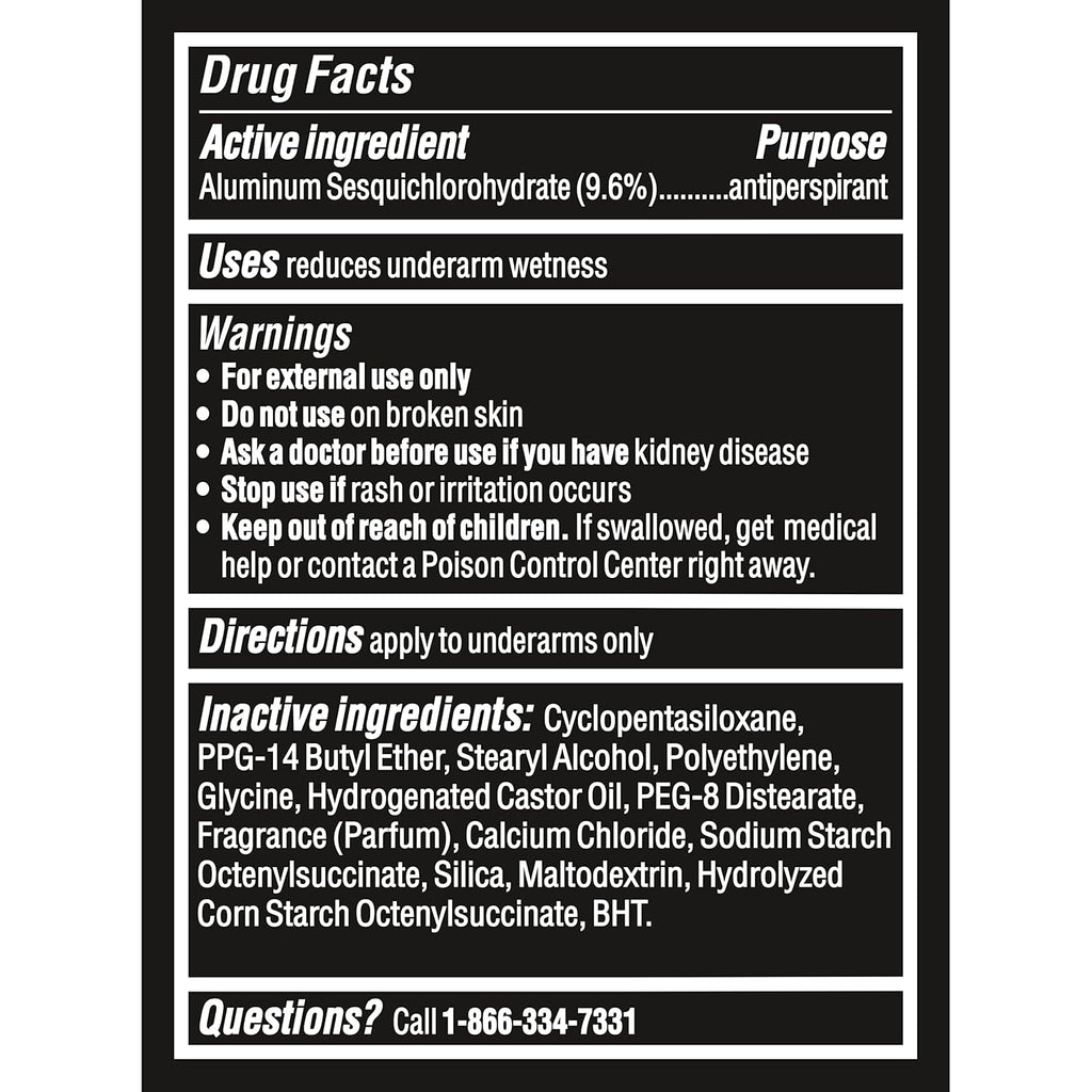 Degree Men UltraClear Antiperspirant Deodorant Stick, Black+White (2 Count, 2.7 oz)