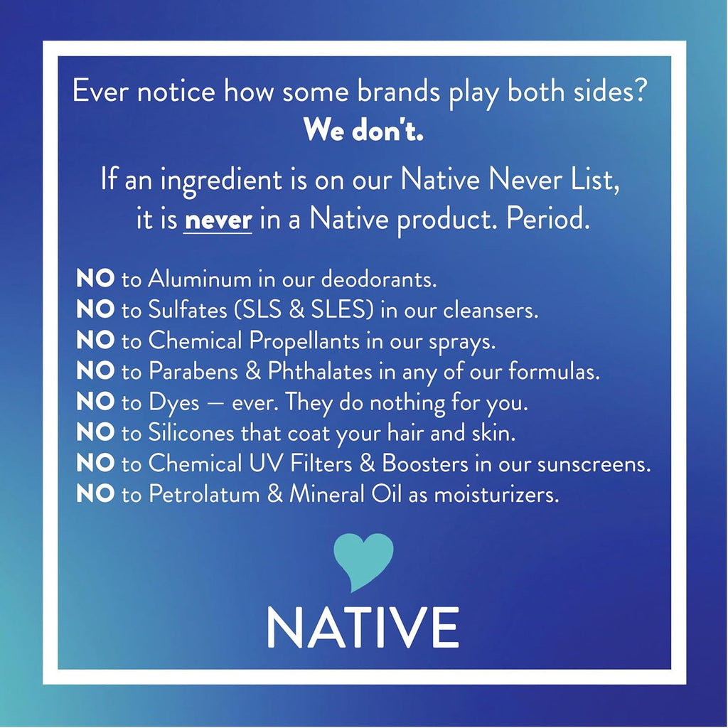 Native Deodorant Contains Naturally Derived Ingredients