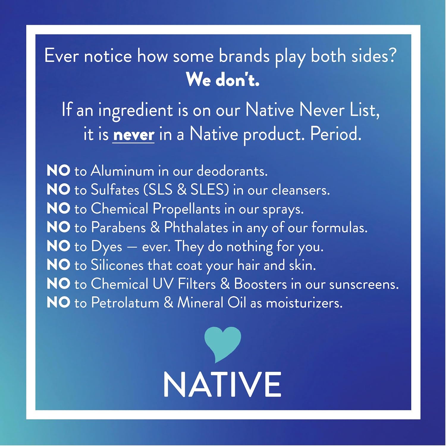 Native Deodorant Contains Naturally Derived Ingredients